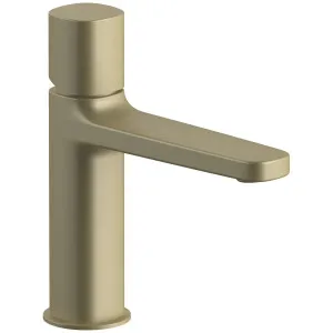 Fantini Lame Basin Mixer - Matte British Gold PVD 24P6M004WFZ by Fantini, a Kitchen Taps & Mixers for sale on Style Sourcebook
