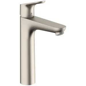 Hansgrohe Focus 190 Basin Mixer Tap without Waste Set - Brushed Nickel 31518823 by Hansgrohe, a Kitchen Taps & Mixers for sale on Style Sourcebook
