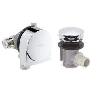 Hansgrohe Exafill Bathtub Filler and Push-Open Waste - Chrome 58129003 by Hansgrohe, a Kitchen Taps & Mixers for sale on Style Sourcebook