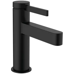 Hansgrohe Finoris Single Lever Basin Mixer 100 without Waste Set - Matte Black 76010673 by Hansgrohe, a Kitchen Taps & Mixers for sale on Style Sourcebook