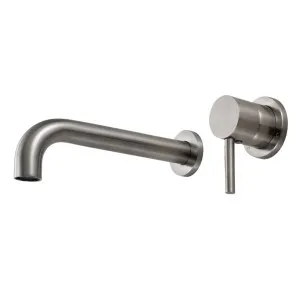 Rogerseller Tonic 200mm Down Wall Mixer & Bath Outlet - Brushed Nickel 3606014707 by Rogerseller, a Kitchen Taps & Mixers for sale on Style Sourcebook