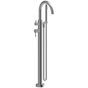 Rogerseller Tonic Floor Mount Bath Mixer with Handshower - Chrome 3606016401 by Rogerseller, a Kitchen Taps & Mixers for sale on Style Sourcebook