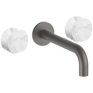 AboutWater AF/21 Wall Tap Set with Outlet - Matte Gun Metal PVD / Carrara 27P5A813BCX-4400R010 by AboutWater, a Kitchen Taps & Mixers for sale on Style Sourcebook