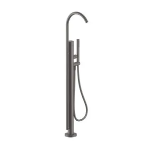 AboutWater AA/27 Floor Mounted Bath Mixer with Handshower Matt Gun Metal PVD 33P5Y080B-4400Y080A by AboutWater, a Kitchen Taps & Mixers for sale on Style Sourcebook