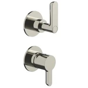 Fantini Icona Deco Wall Diverter Mixer - Polished Nickel PVD 5395R685B-4400M585A by Fantini, a Kitchen Taps & Mixers for sale on Style Sourcebook