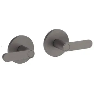 Fantini Icona Deco Wall Tap Set - Matte Gun Metal PVD 53P5R175B-4400R011A by Fantini, a Kitchen Taps & Mixers for sale on Style Sourcebook