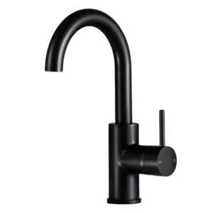 Rogerseller Tonic Gooseneck Basin Mixer - Matte Black 3606013611 by Rogerseller, a Kitchen Taps & Mixers for sale on Style Sourcebook