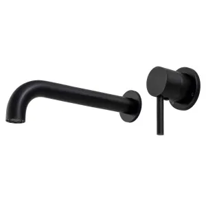 Rogerseller Tonic 200mm Down Wall Mixer & Bath Outlet - Matte Black 3606014711 by Rogerseller, a Kitchen Taps & Mixers for sale on Style Sourcebook
