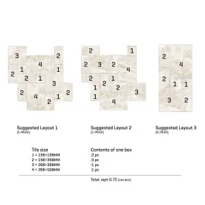 Pompeii Travertine Avorio Structured Microtec Textured French Pattern Tile (Box 0.72m2) by Beaumont Tiles, a Porcelain Tiles for sale on Style Sourcebook