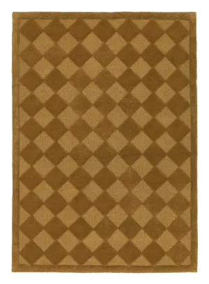 Emeka Moss Brown Diamond Hand-Tufted Rug by Miss Amara, a Contemporary Rugs for sale on Style Sourcebook