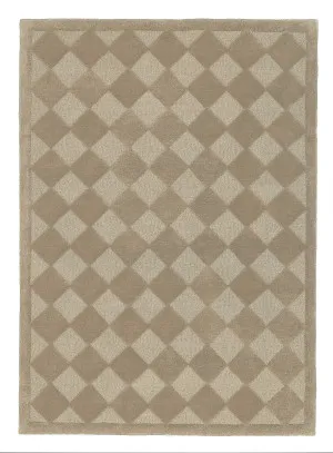 Canaya Beige Diamond Hand-Tufted Rug by Miss Amara, a Contemporary Rugs for sale on Style Sourcebook
