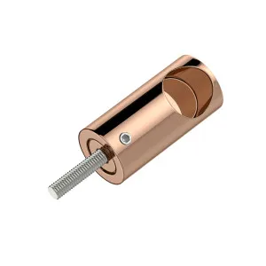 Round DIY Glass to Rail Fitting with Thread Polished Rose Gold by Estelle, a Door Hardware for sale on Style Sourcebook