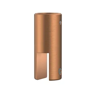 Round 180 Degree Inline Ceiling to Glass Fitting Brushed Rose Gold by Estelle, a Door Hardware for sale on Style Sourcebook