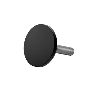 Round Button and Thread 25mm Matte Black by Estelle, a Door Hardware for sale on Style Sourcebook