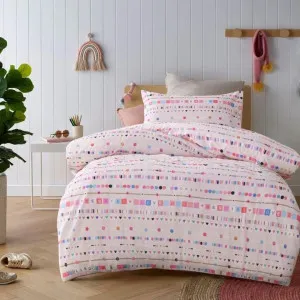 Happy Kids Swifty Washed Cotton Quilt Cover Set by null, a Quilt Covers for sale on Style Sourcebook