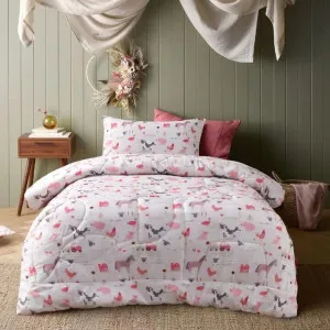 Happy Kids Farmyard Friends Washed Cotton Comforter Set by null, a Quilts & Bedspreads for sale on Style Sourcebook