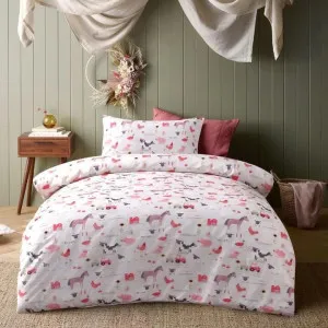 Happy Kids Farmyard Friends Washed Cotton Quilt Cover Set by null, a Quilt Covers for sale on Style Sourcebook