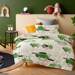 Happy Kids Country Harvest Washed Cotton Quilt Cover Set by null, a Quilt Covers for sale on Style Sourcebook