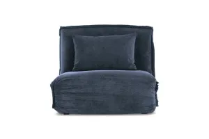 Happy Armchair Sofa Bed, Cord Dark Blue, by Lounge Lovers by Lounge Lovers, a Sofa Beds for sale on Style Sourcebook