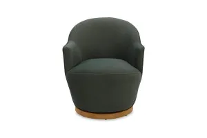 Chloe Accent Swivel Chair, Mohair Olive, by Lounge Lovers by Lounge Lovers, a Chairs for sale on Style Sourcebook