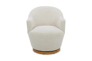 Chloe Accent Swivel Chair, Coco Natural, by Lounge Lovers by Lounge Lovers, a Chairs for sale on Style Sourcebook