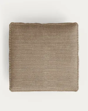 Blok cushion thick taupe corduroy 60 x 60 cm by null, a Sofas for sale on Style Sourcebook