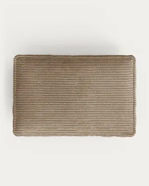 Blok cushion thick taupe corduroy 40 x 60 cm by null, a Sofas for sale on Style Sourcebook
