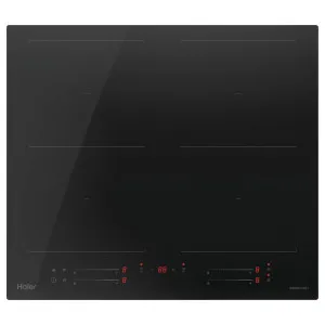 Haier 60cm 600 Series Induction Cooktop with Dual Flexi Zone Black Glass HCI604MFTB4 by Haier, a Cooktops for sale on Style Sourcebook
