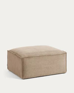 Blok footrest thick taupe corduroy 90 x 70 cm by null, a Ottomans for sale on Style Sourcebook