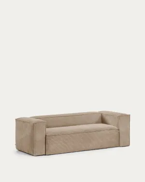 Blok 2-seater sofa thick taupe corduroy 210 cm by null, a Sofas for sale on Style Sourcebook