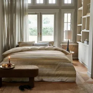 Bedding House Elie Natural Quilt Cover Set by null, a Quilt Covers for sale on Style Sourcebook