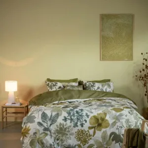 Bedding House Lilian Green Quilt Cover Set by null, a Quilt Covers for sale on Style Sourcebook