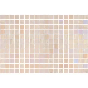 Opalescent Beige Gloss Glass Structured Mosaic by Beaumont Tiles, a Mosaic Tiles for sale on Style Sourcebook