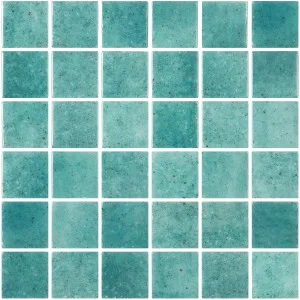 Penta-Pure Viridian Gloss Glass Structured Mosaic by Beaumont Tiles, a Mosaic Tiles for sale on Style Sourcebook