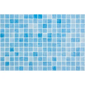 Nieve Azul Celeste Gloss Glass Structured Mosaic by Beaumont Tiles, a Mosaic Tiles for sale on Style Sourcebook