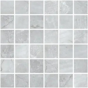 Penta EcoStone Greige Glass Structured Mosaic by Beaumont Tiles, a Mosaic Tiles for sale on Style Sourcebook