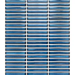 Fire Fingers Blue Embossed Gloss Mosaic Tile by Beaumont Tiles, a Mosaic Tiles for sale on Style Sourcebook