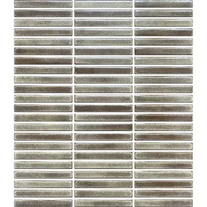 Fire Fingers Espresso Embossed Gloss Mosaic by Beaumont Tiles, a Mosaic Tiles for sale on Style Sourcebook