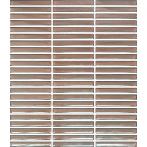 Fire Fingers Burgundy Embossed Gloss Mosaic Tile by Beaumont Tiles, a Mosaic Tiles for sale on Style Sourcebook