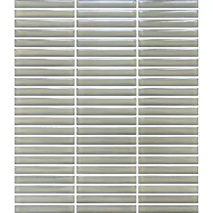 Fire Fingers Green Embossed Gloss Mosaic Tile by Beaumont Tiles, a Mosaic Tiles for sale on Style Sourcebook