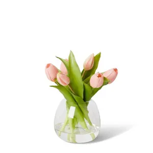 Tulip Petite Pink - 21 x 21 x 25cm by Elme Living, a Plants for sale on Style Sourcebook