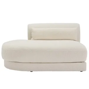Santa Monica Boucle Ivory Terminal Left Arm Facing Module by James Lane, a Sofas for sale on Style Sourcebook
