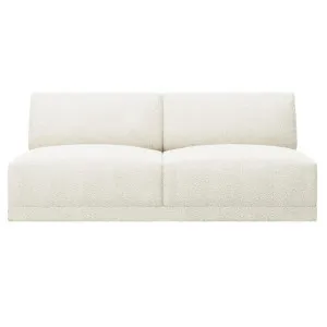 Haven Boucle Ivory 2 Seater Armless Sofa Module by James Lane, a Sofas for sale on Style Sourcebook