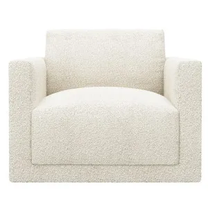 Haven Boucle Ivory Swivel Chair by James Lane, a Chairs for sale on Style Sourcebook