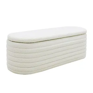 Topia Blanket Box Boucle Ivory by James Lane, a Baskets & Boxes for sale on Style Sourcebook