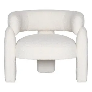 Riga Occasional Chair Boucle Ivory by James Lane, a Chairs for sale on Style Sourcebook