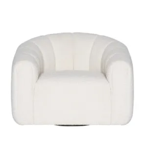 Newry Swivel Chair Boucle Ivory by James Lane, a Chairs for sale on Style Sourcebook
