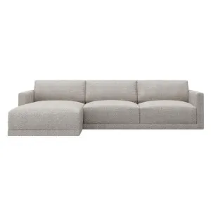 Haven Boucle Pumice Chaise Sofa - 3 Seater by James Lane, a Sofas for sale on Style Sourcebook