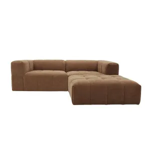 Lucello Tribute Chestnut Modular Sofa with Ottoman - 3 Piece by James Lane, a Sofas for sale on Style Sourcebook