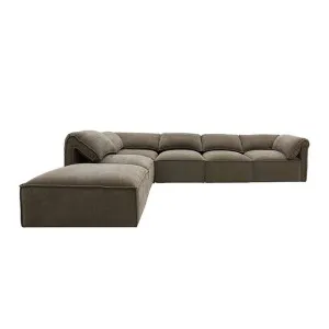 Kai Tribute Walnut Modular Sofa - 5 Seater and Ottoman by James Lane, a Sofas for sale on Style Sourcebook